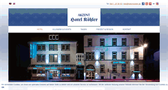Desktop Screenshot of hotel-koehler.de
