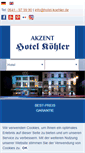 Mobile Screenshot of hotel-koehler.de